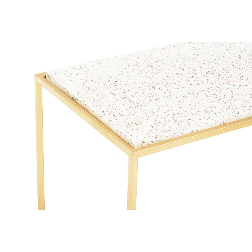 Golden Marble Console Table