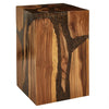 Resin Teak Wood Side Table