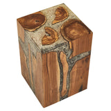 Resin-Infused Teak Wood Table