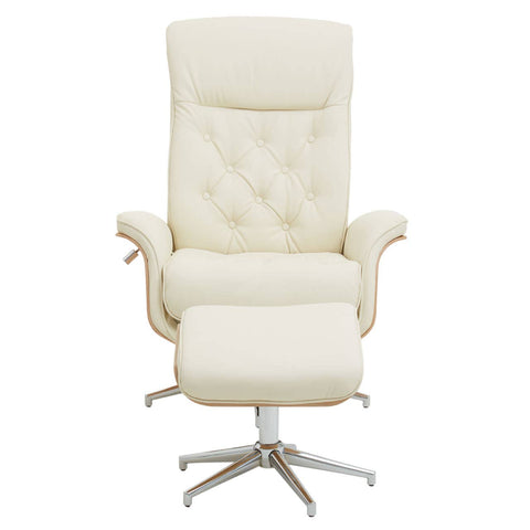 Modern Ivory Recliner Set