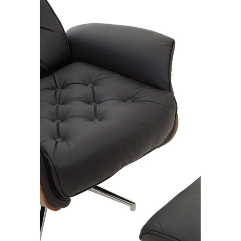 Modern Black Recliner Set