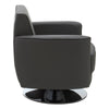 Modern Grey Leather Office Chair