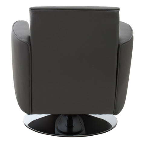 Modern Grey Leather Office Chair