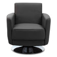 Modern Grey Leather Office Chair