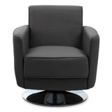 Modern Grey Leather Office Chair