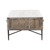 Rustic Elm Wood Coffee Table