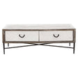 Rustic Elm Wood Coffee Table