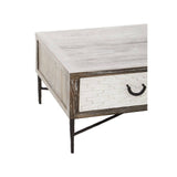 Rustic Elm Wood Coffee Table