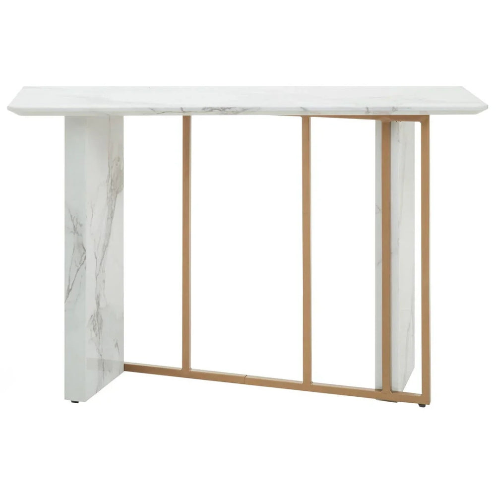 Golden Marble Vieste Console Elegance