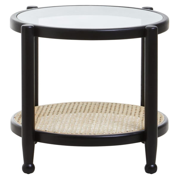 Cane & Glass Modern Table