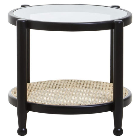 Cane & Glass Modern Table