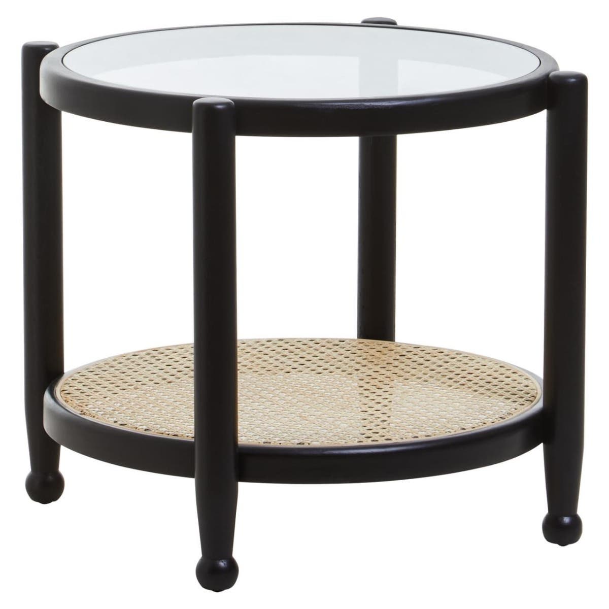 Cane & Glass Modern Table