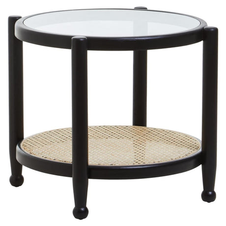 Cane & Glass Modern Table