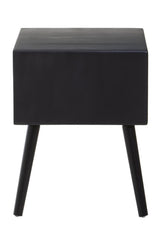 Cane Drawer Side Table