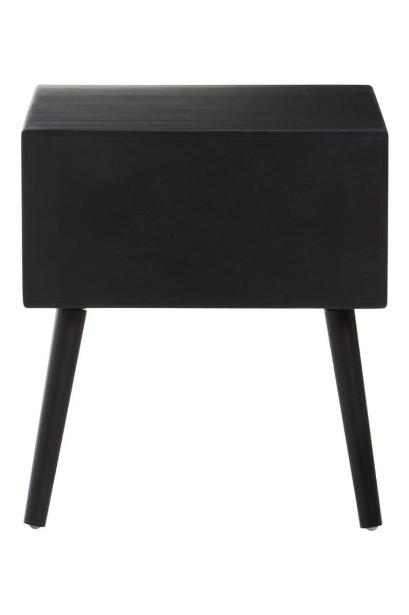Cane Drawer Side Table