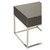Grey Gloss Square End Table