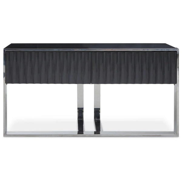 Console Table Grey Gloss Finish