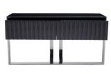 Console Table Grey Gloss Finish