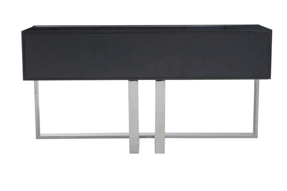 Console Table Grey Gloss Finish