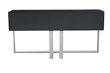 Console Table Grey Gloss Finish