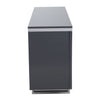 Grey Gloss Sideboard with Fluted Detailing - Modern Storage Solution