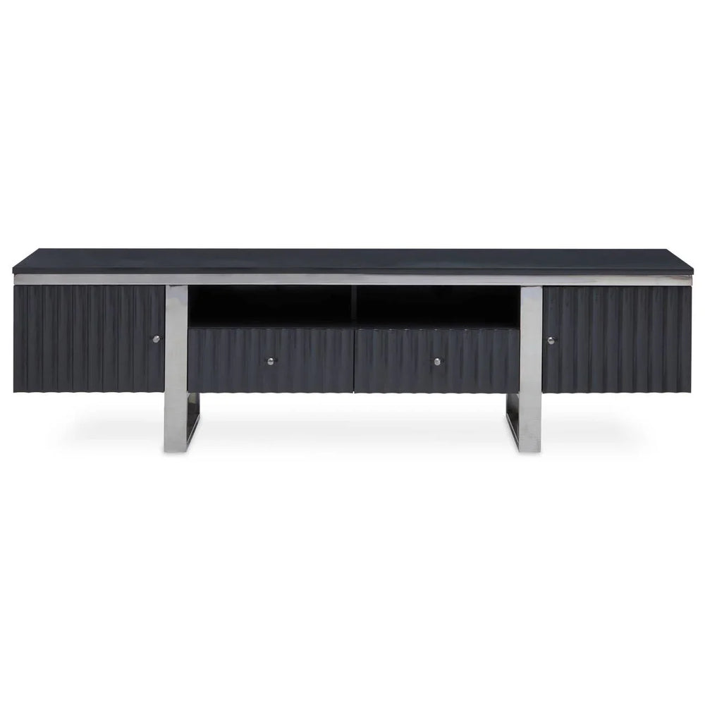 Modern Grey Media Storage Unit