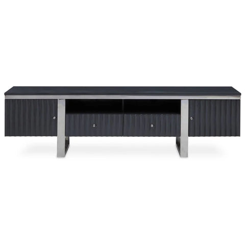 Modern Grey Media Storage Unit
