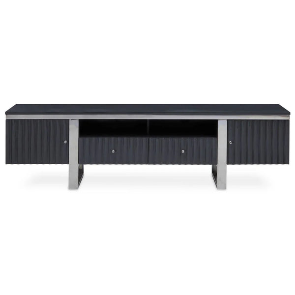 Modern Grey Media Storage Unit