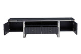 Modern Grey Media Storage Unit