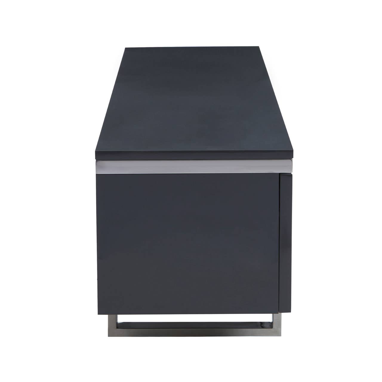 Modern Grey Media Storage Unit