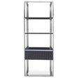 Glossy Grey Steel Shelf