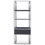 Glossy Grey Steel Shelf
