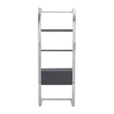 Glossy Grey Steel Shelf