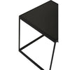 Matte Black Marble End Table