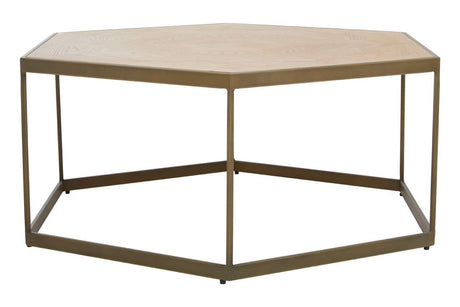 Hexagonal Oak Coffee Table