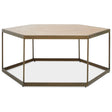 Hexagonal Oak Coffee Table