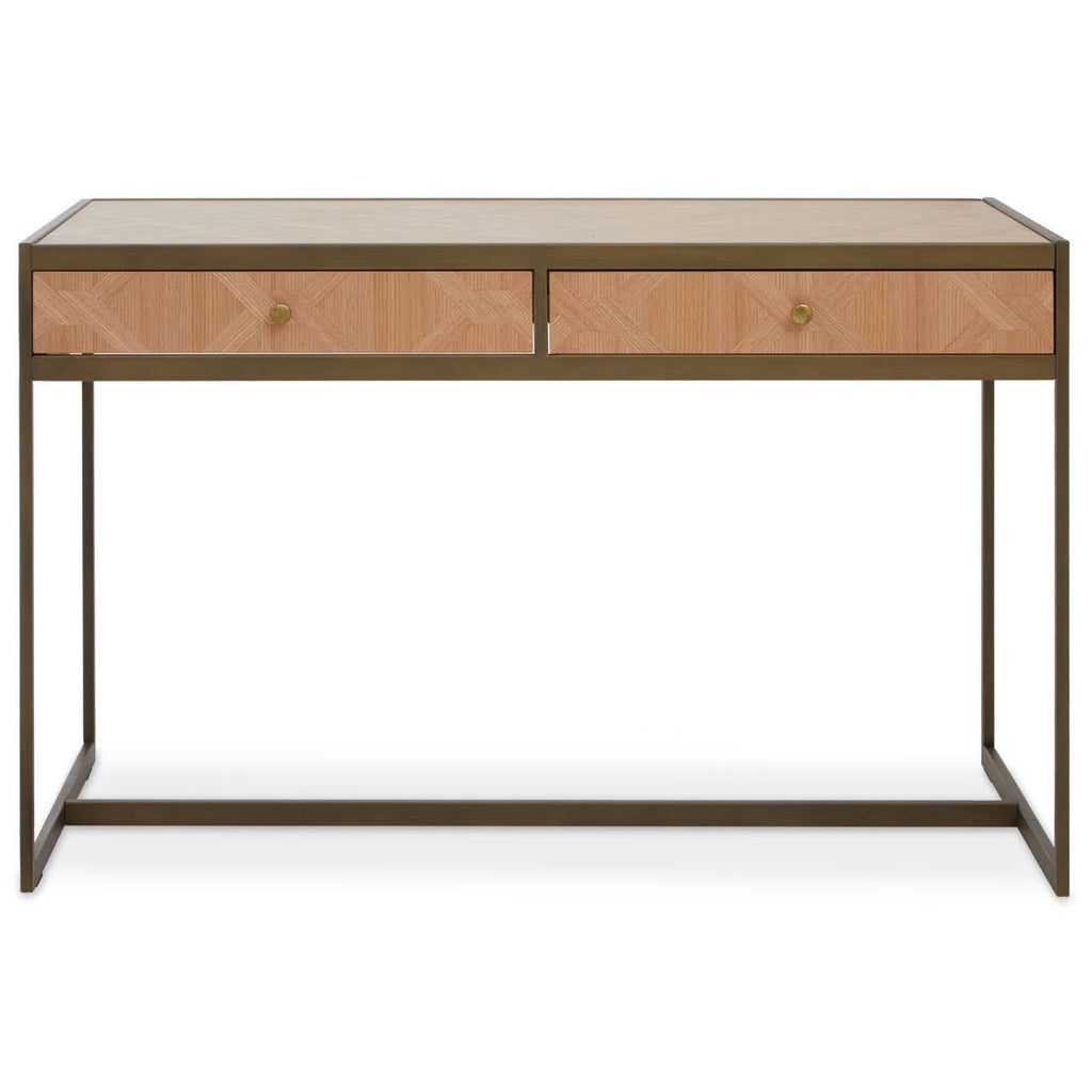 Oak Veneer Computer Desk