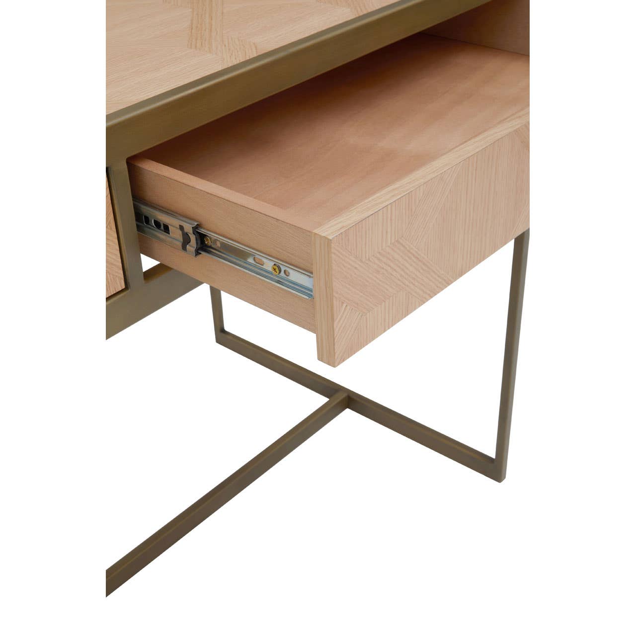 Oak Veneer Computer Desk