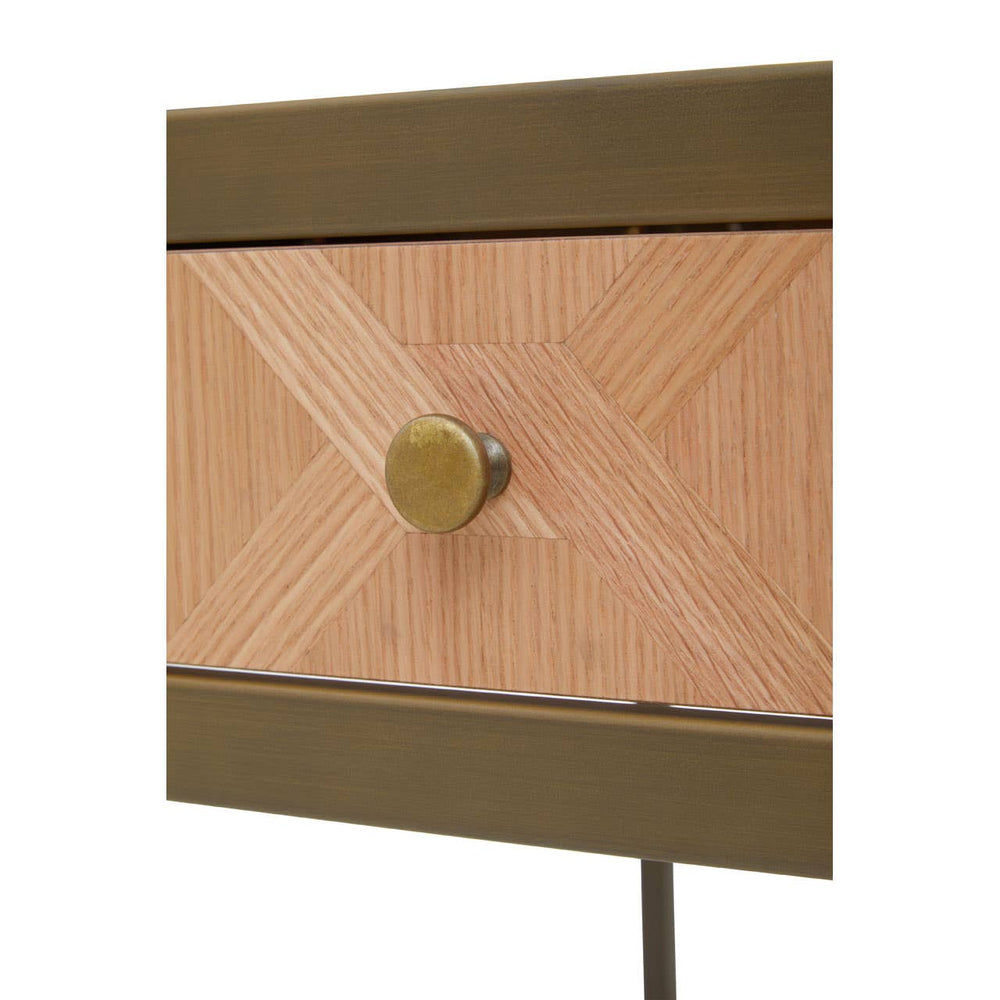 Oak Veneer Computer Desk