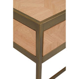 Oak Veneer Computer Desk