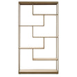 Luxe Oak Steel Bookshelf