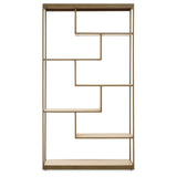 Luxe Oak Steel Bookshelf