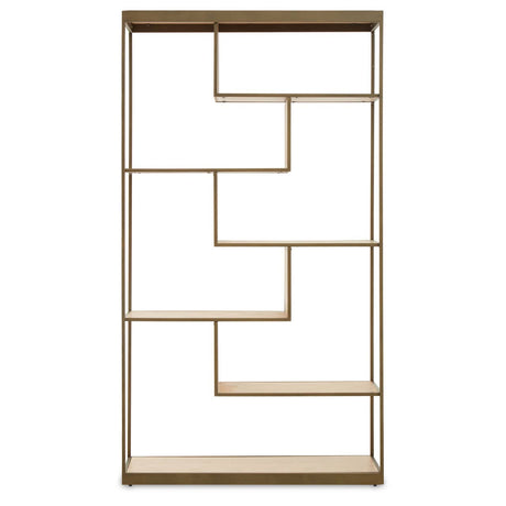 Luxe Oak Steel Bookshelf