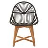 Modern Rattan Teak Accent Chair