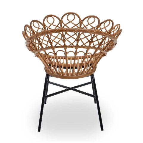 Boho Peacock Rattan Chair