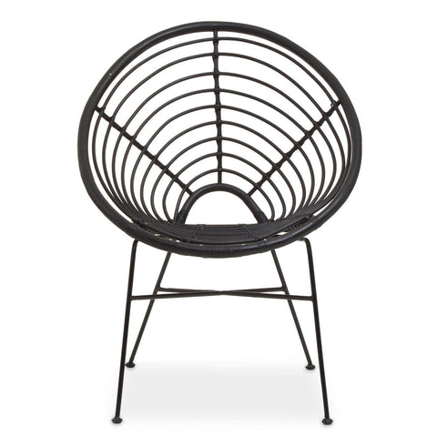Rattan Round Seat Chair