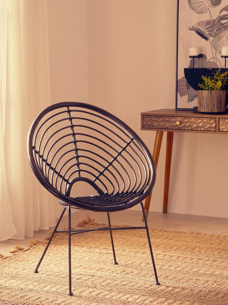 Rattan Round Seat Chair