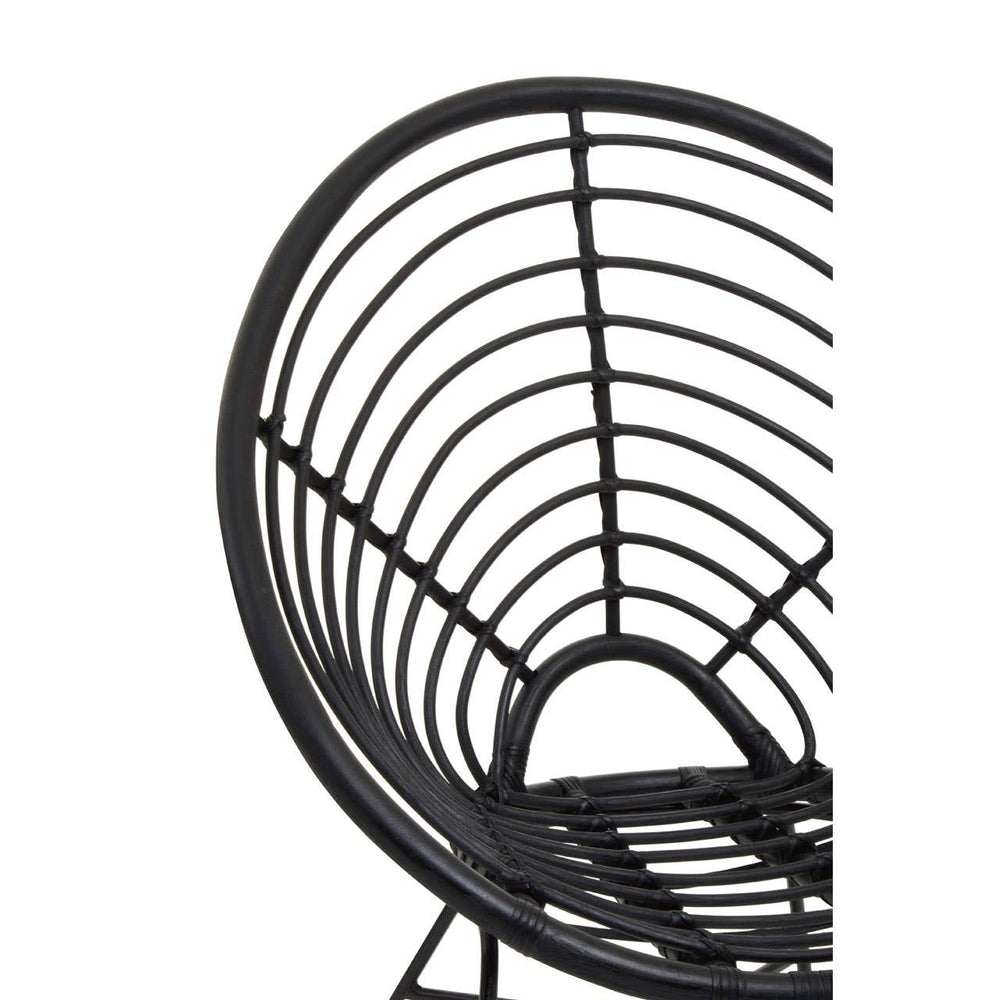 Rattan Round Seat Chair