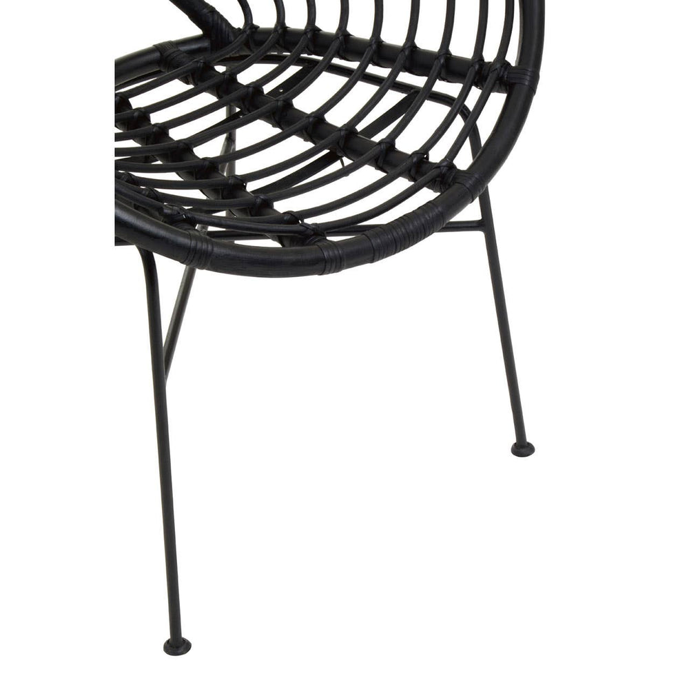 Rattan Round Seat Chair
