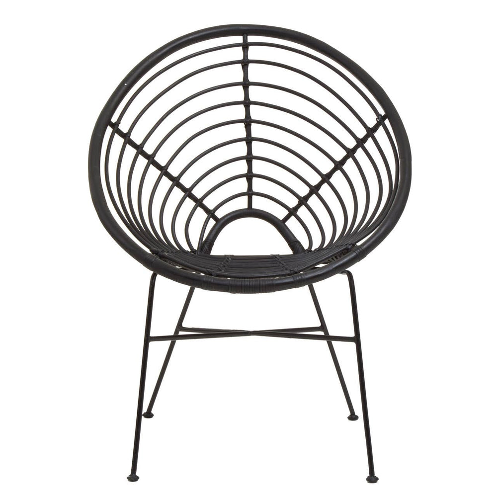 Rattan Round Seat Chair